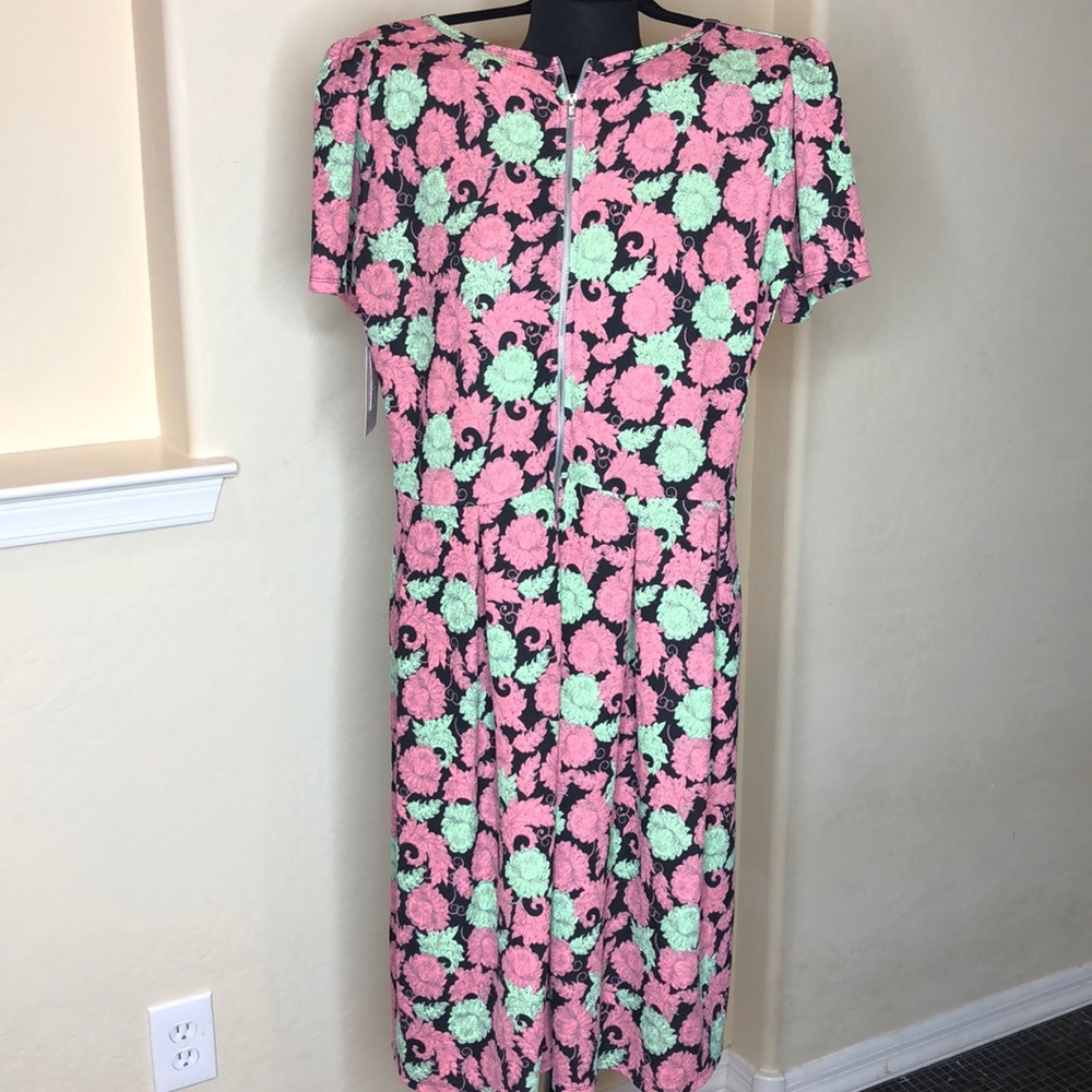 LuLaRoe Floral Amelia Dress - Picture 2 of 7